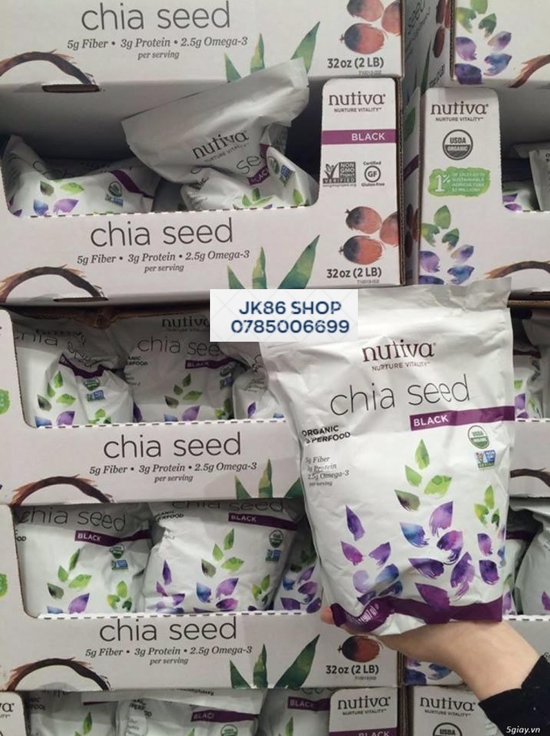 hạt chia nutiva chia seed cao cấp từ mỹ (907gr) 1