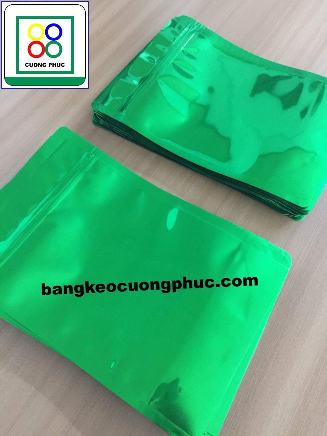 Túi zip màu xanh lá thiên nhiên bán theo ký