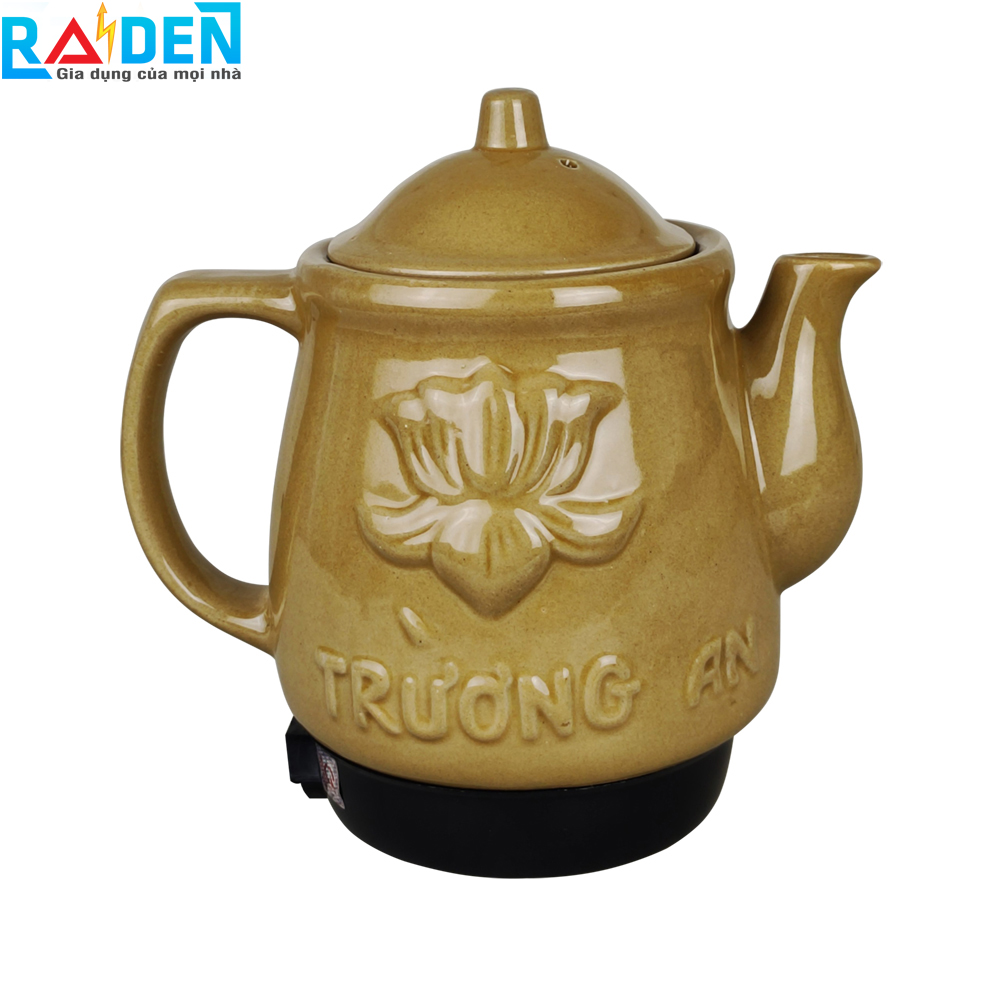 Siêu thuoc 3.5L Trường An TA39 thân bằng gốm sứ dày, có còi báo âm thanh khi sắc xong - Màu ngẫu nhiên