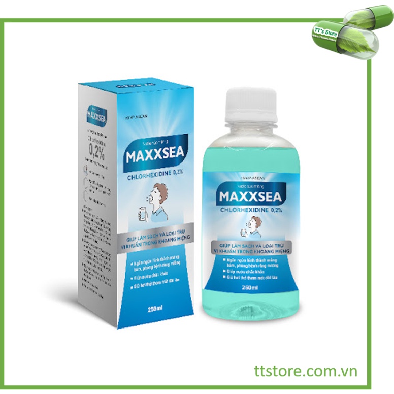 Nước súc miệng MAXXSEA - Chlorhexidine kháng khuẩn