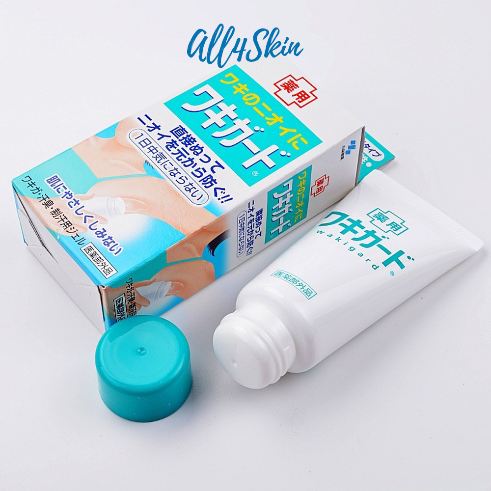 Gel trị hôi nách Kobayashi Wakigard Nhật Bản tuýp 50ml khử mùi hôi nách hiệu quả