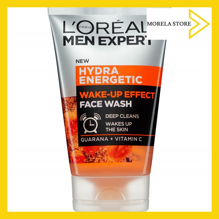 [HCM]Sữa rửa mặt LOreal Men Expert Hydra Energetic Wake-up Effect with Guarana + Vitamin C - 100 ml Hàng Pháp