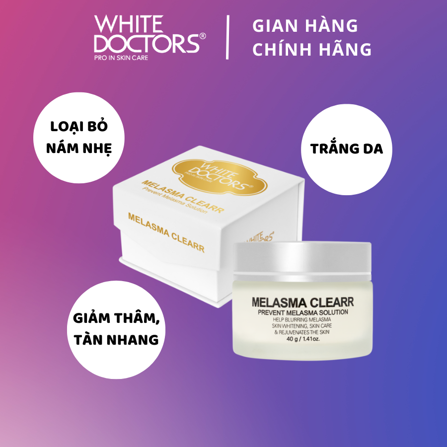 Kem giảm nám thể nhẹ White Doctors Melasma Clearr 40g