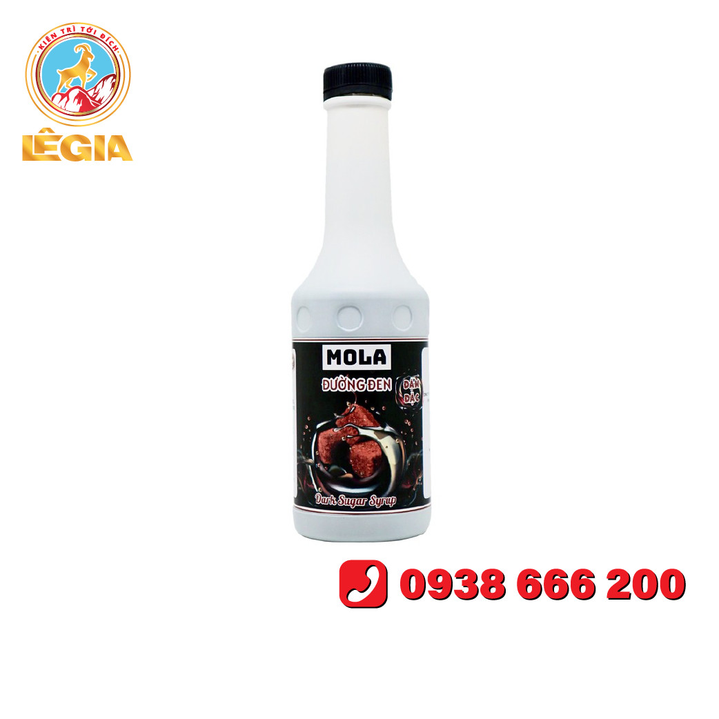 Siro đường đen mola can 1.5kg - chuyên dùng pha chế: trà sữa, trà trái cây, cocktail, mocktail…