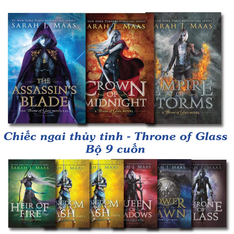 Truyện Tiếng Anh - Throne of Glass - Sarah J Maas -  Bản in A5