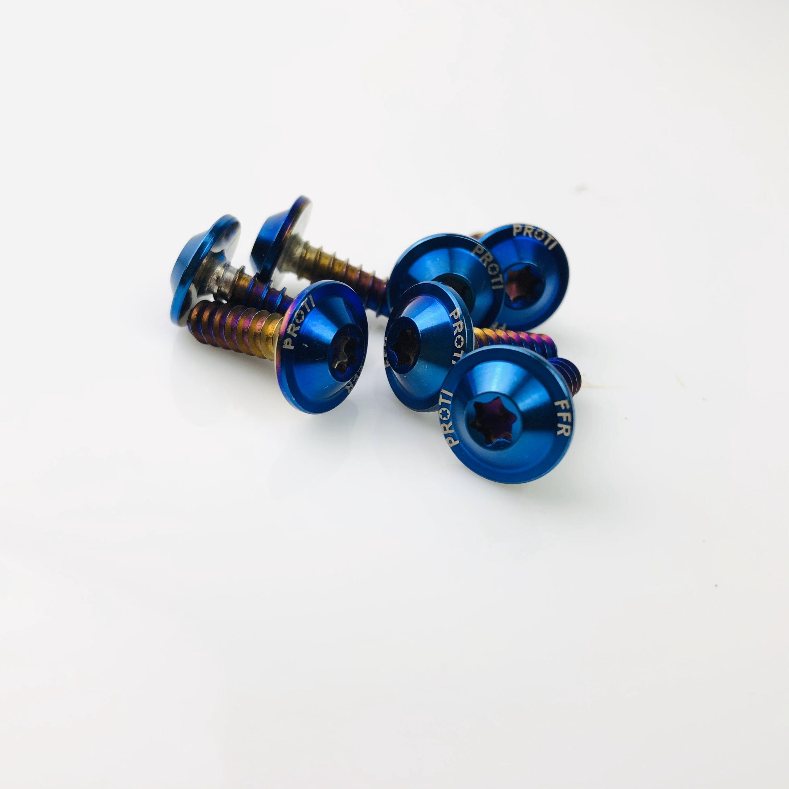 [HCM]Ốc PROTI gắn Pô E nhập khẩu thái lan các dòng xe tay ga hiện nay (combo 7 ốc) xanh titan Motorsaigon