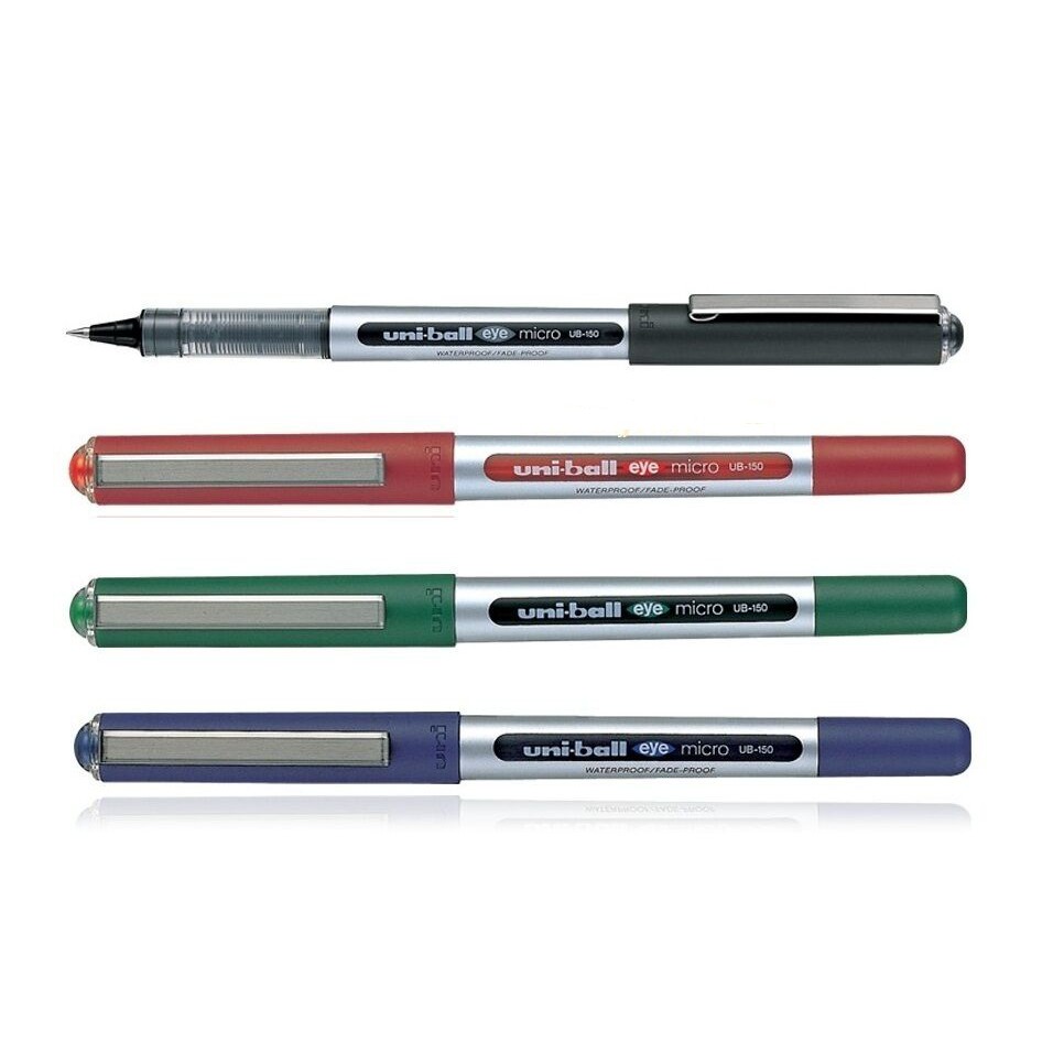 Bút bi nước uni-ball eye micro ub150 rollerball micro pen, 0.5mm