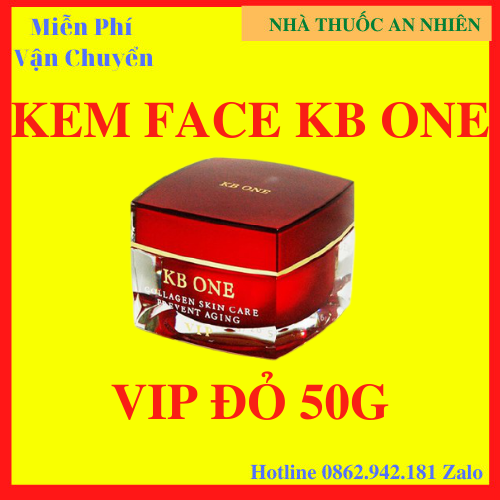 [HCM]Kem KBONE VIP Đỏ 50g Dưỡng Trắng Da Mặt Chống Lão Hóa- Hộp Lớn 50g - Chính Hãng - MI002