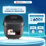 Nồi cơm điện tử Toshiba 1.8L RC-18DR4TVN(H) - 10 chương trình - Hẹn giờ và giữ ấm lên đến 24 giờ - Bảo hành 12 Tháng