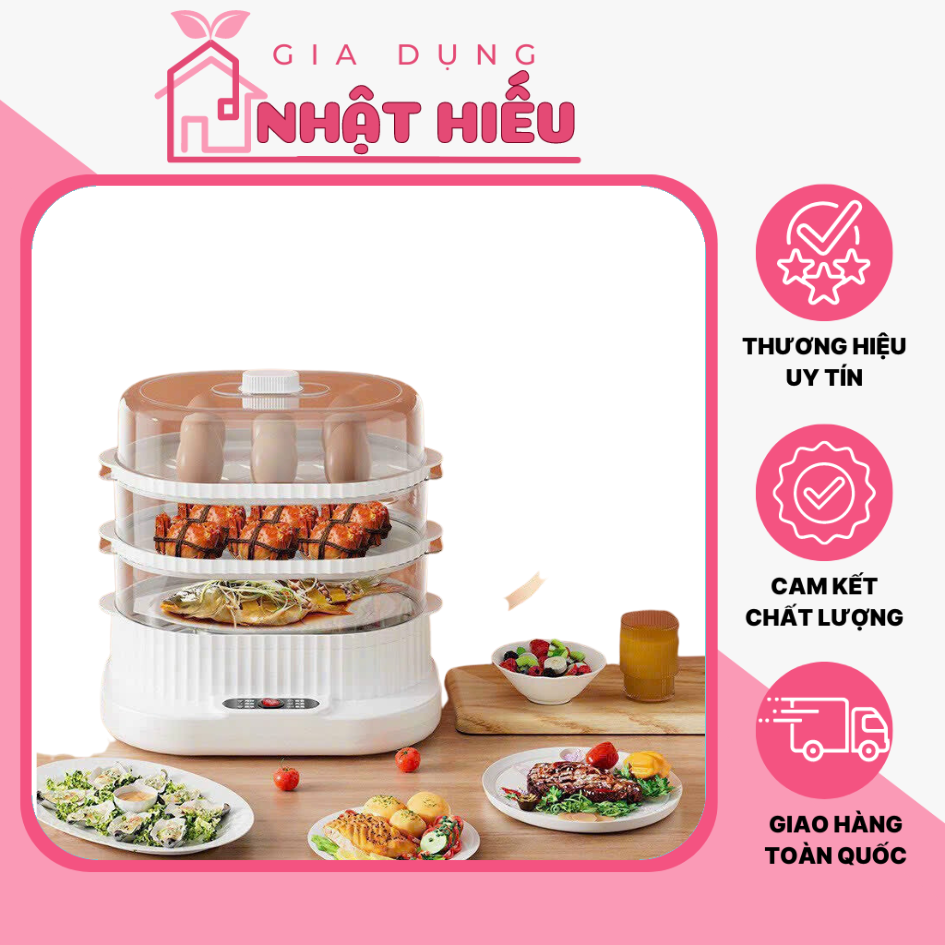 Nồi hấp đa năng 3 tầng bear dung tích 12l dễ dàng vệ sinh-store