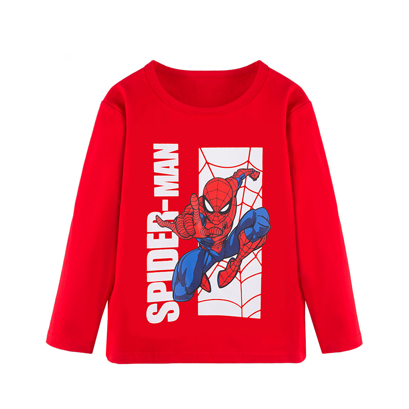 [HCM]Áo thun siêu nhân bé trai TrueKids áo dài tay bé trai họa tiết siêu nhân nhện (giao mẫu random)