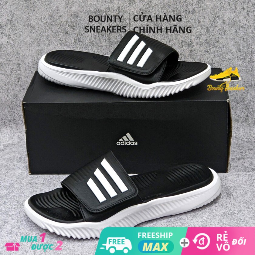 Dép adidas alphabounce 2.0 "core black" gy9415 - hàng chính hãng - bounty sneakers