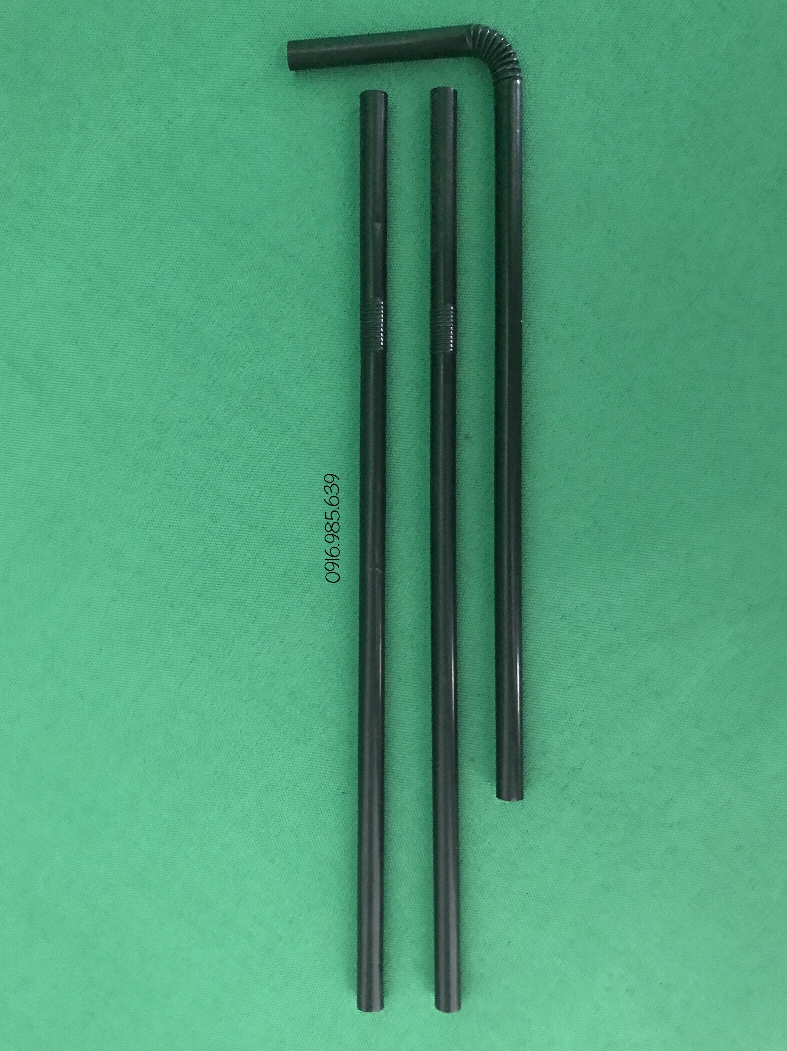 20 bịch ống hút cong đen