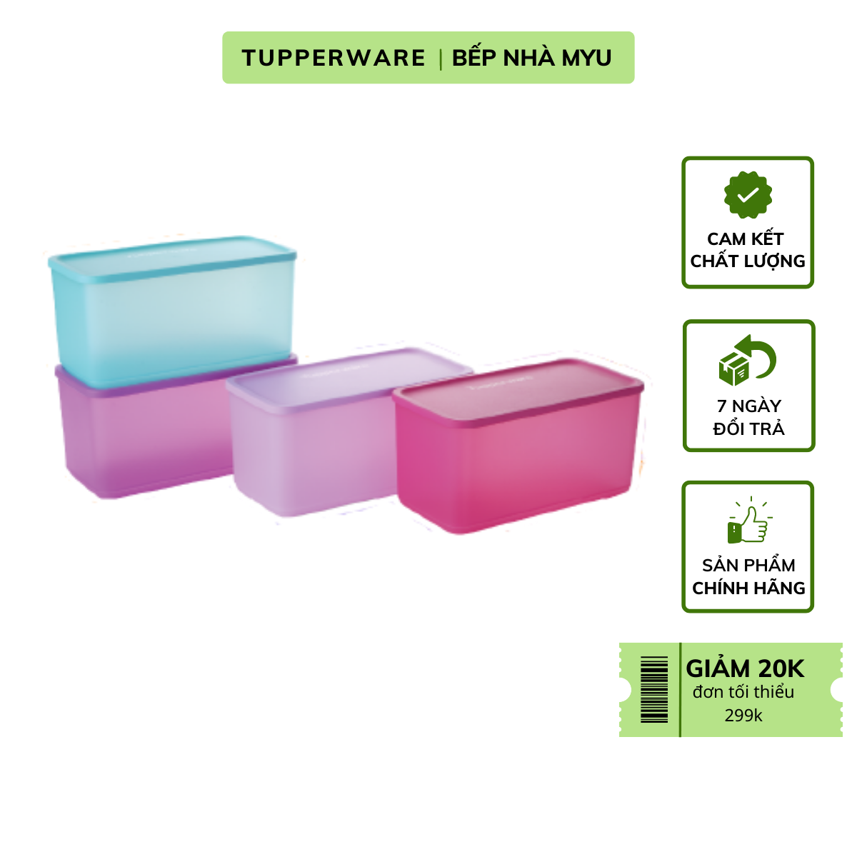 Bộ Hộp Tupperware Bảo Quản Thực Phẩm Funtastic Four