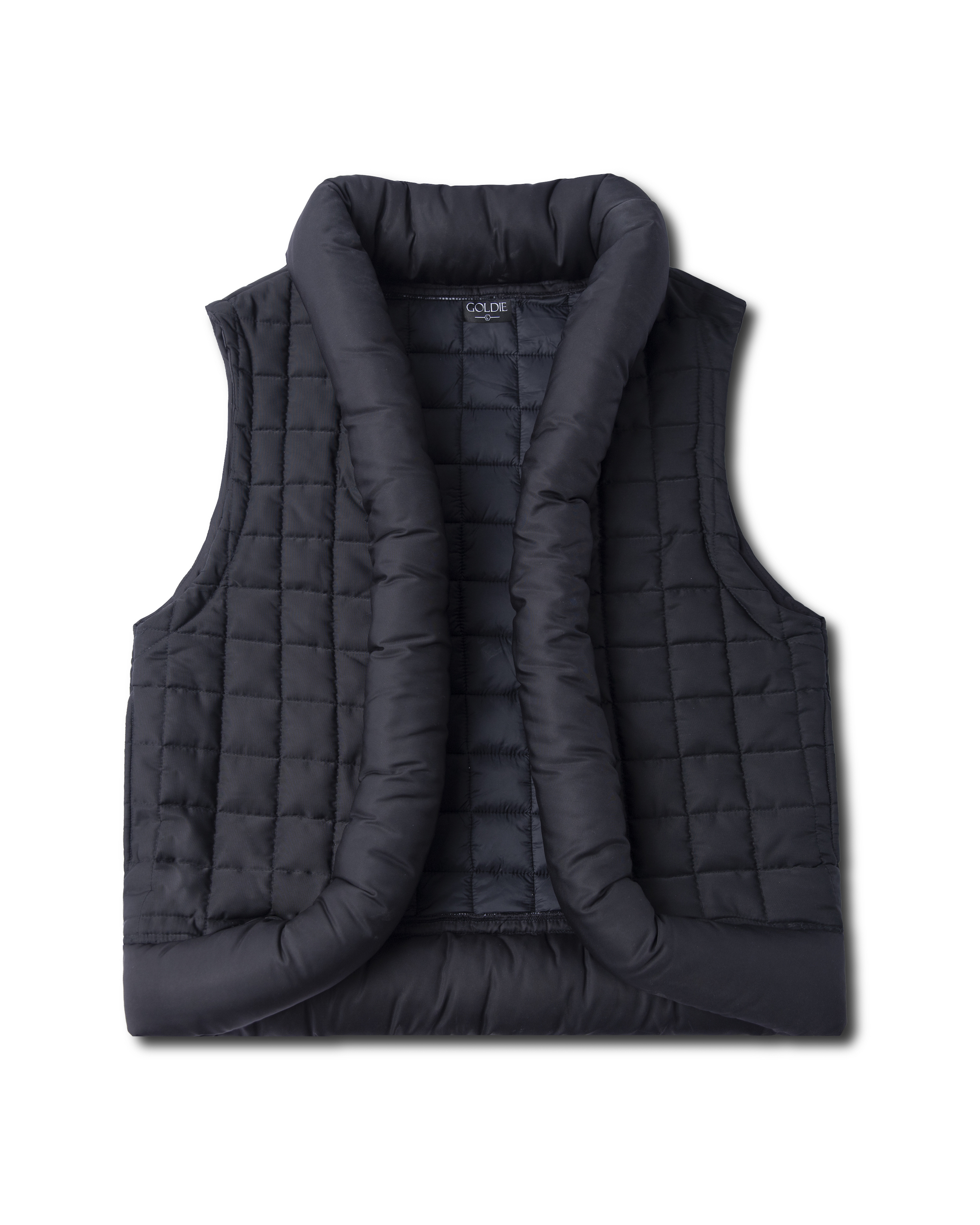 Kimono puffer vest
