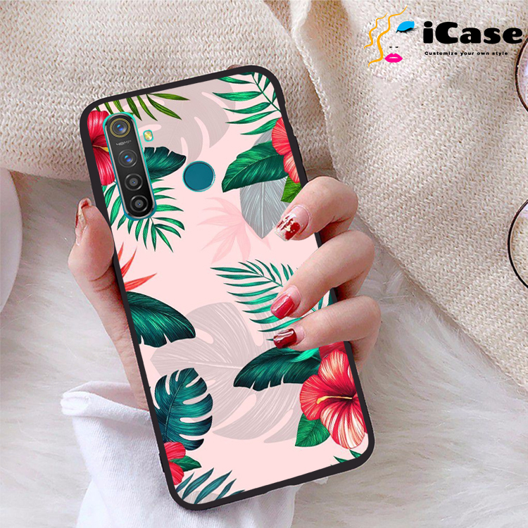 Ốp lưng realme 5 pro viền dẻo tpu bst hoa