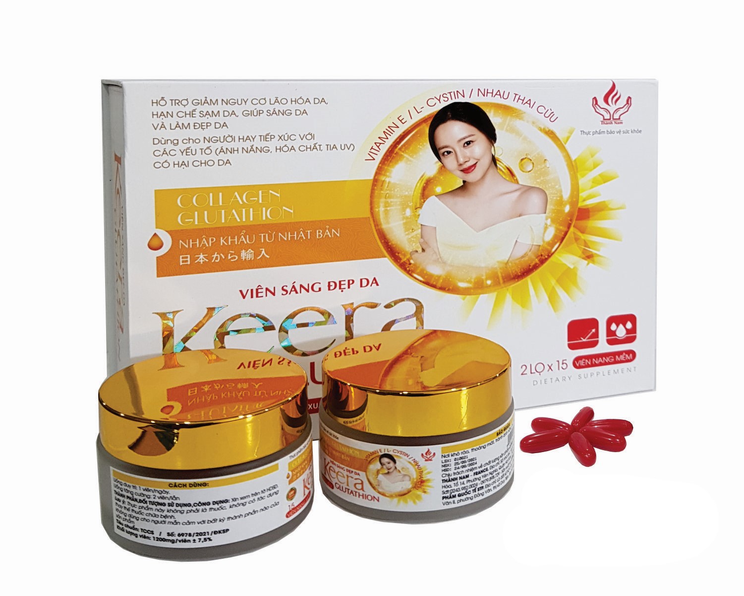 Viên uống trắng da Keera Glutathion,giúp trắng sáng da hiêu quả,hàng tiêu chuẩn