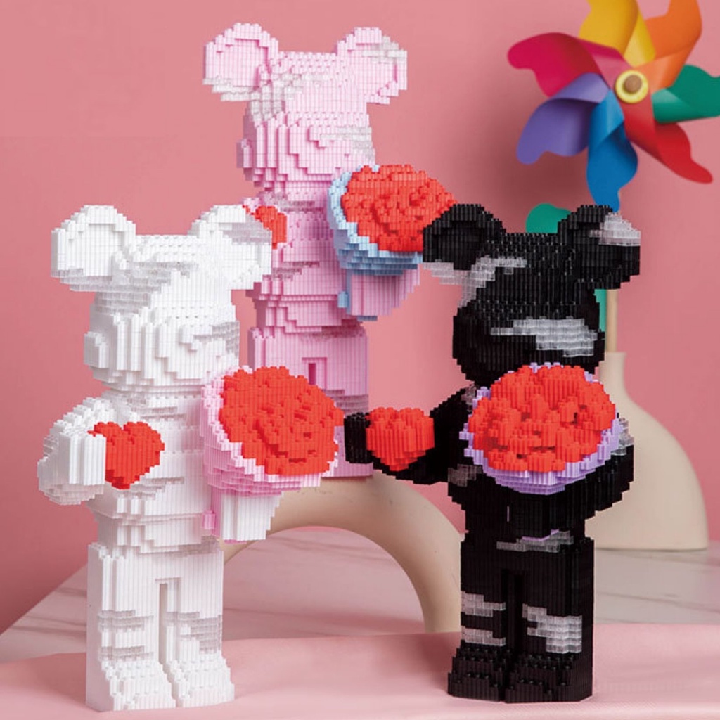 Đồ chơi lego Gấu Bearbrick đồ chơi lắp ráp mô hình cỡ lớn 35cm , Bear Brick đẹp - Làm quà tặng hoặc Decor tuyệt đẹp