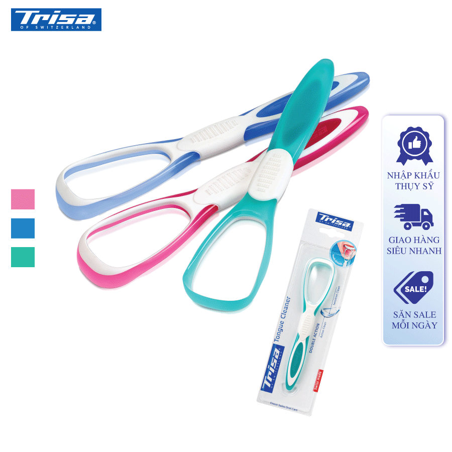 Dụng Cụ Cạo Lưỡi Trisa Double Action