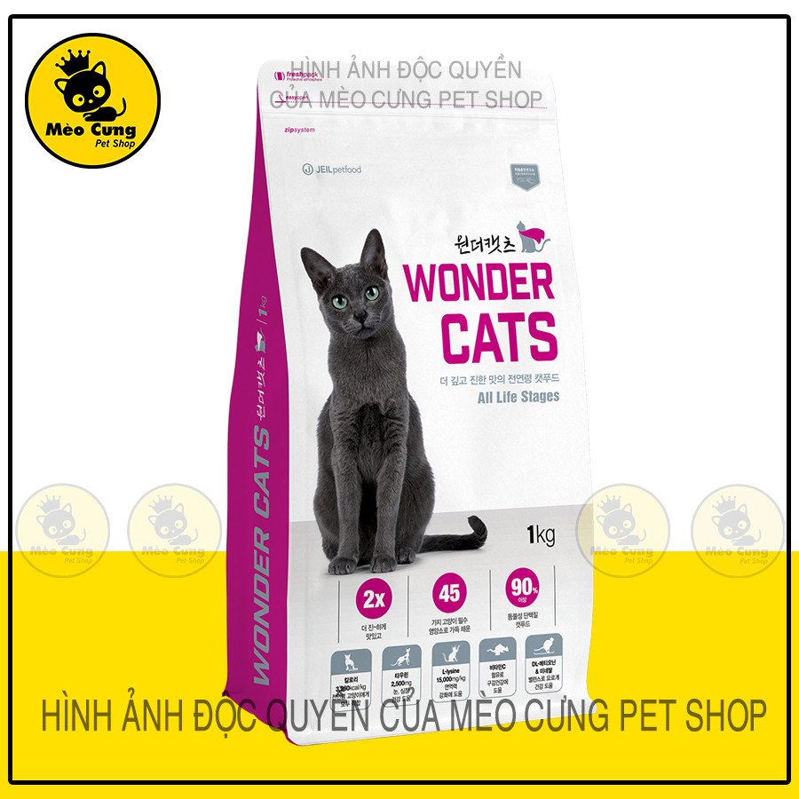 Wonder cat - thức ăn cho mèo mọi lứa tuổi