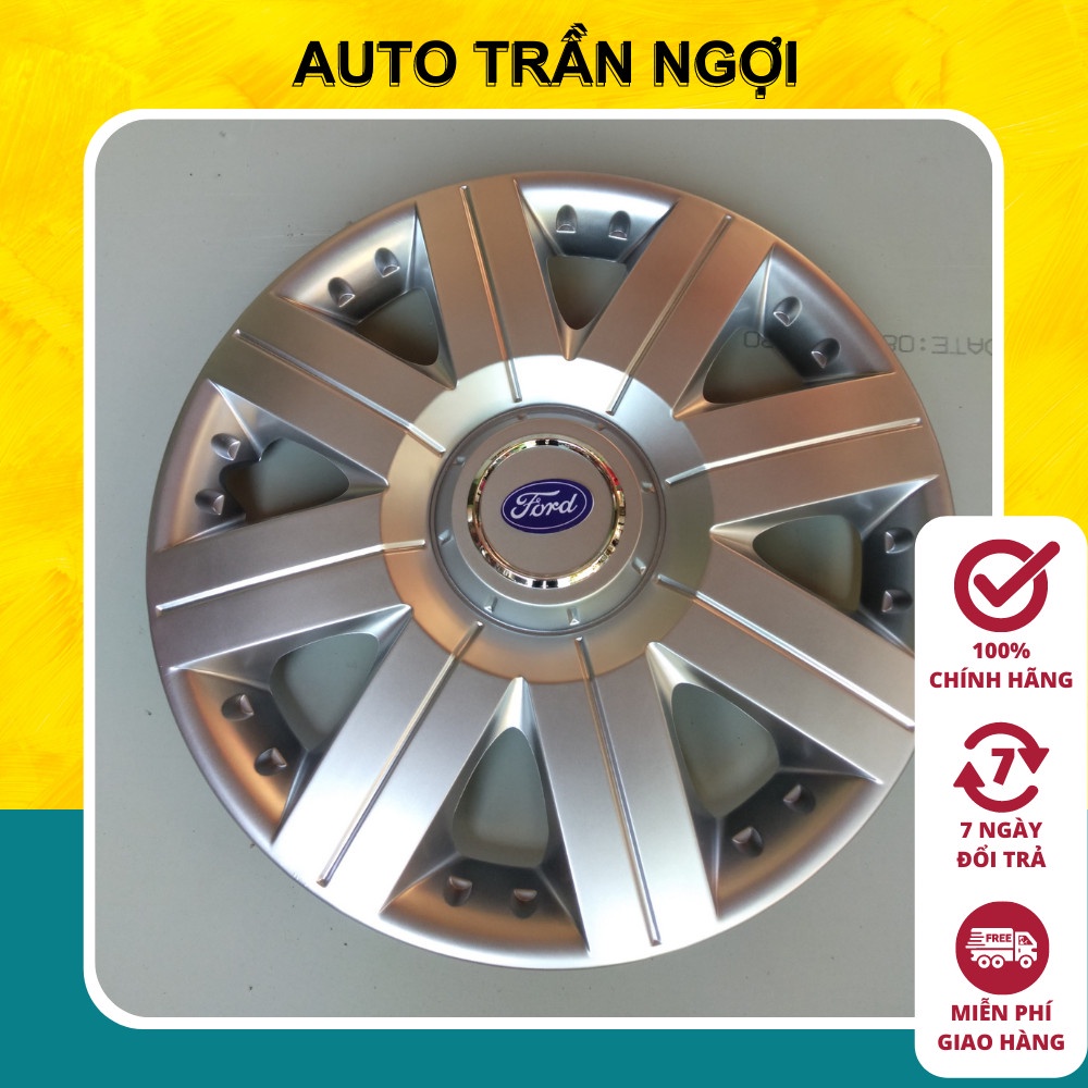 Ốp chụp mâm xe ô tô ford transit giả vành đúc r16 - 16 inch - set 4 cái - auto trần ngợi