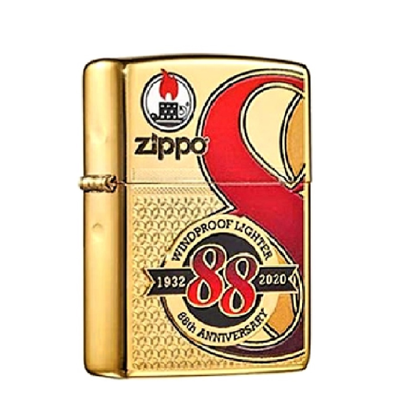 Zippo 88th anniversary asia high polish plating – zippo bản mạ vàng kỷ niệm 88 năm ra đời bật lửa zippo – zippo za-2-147a