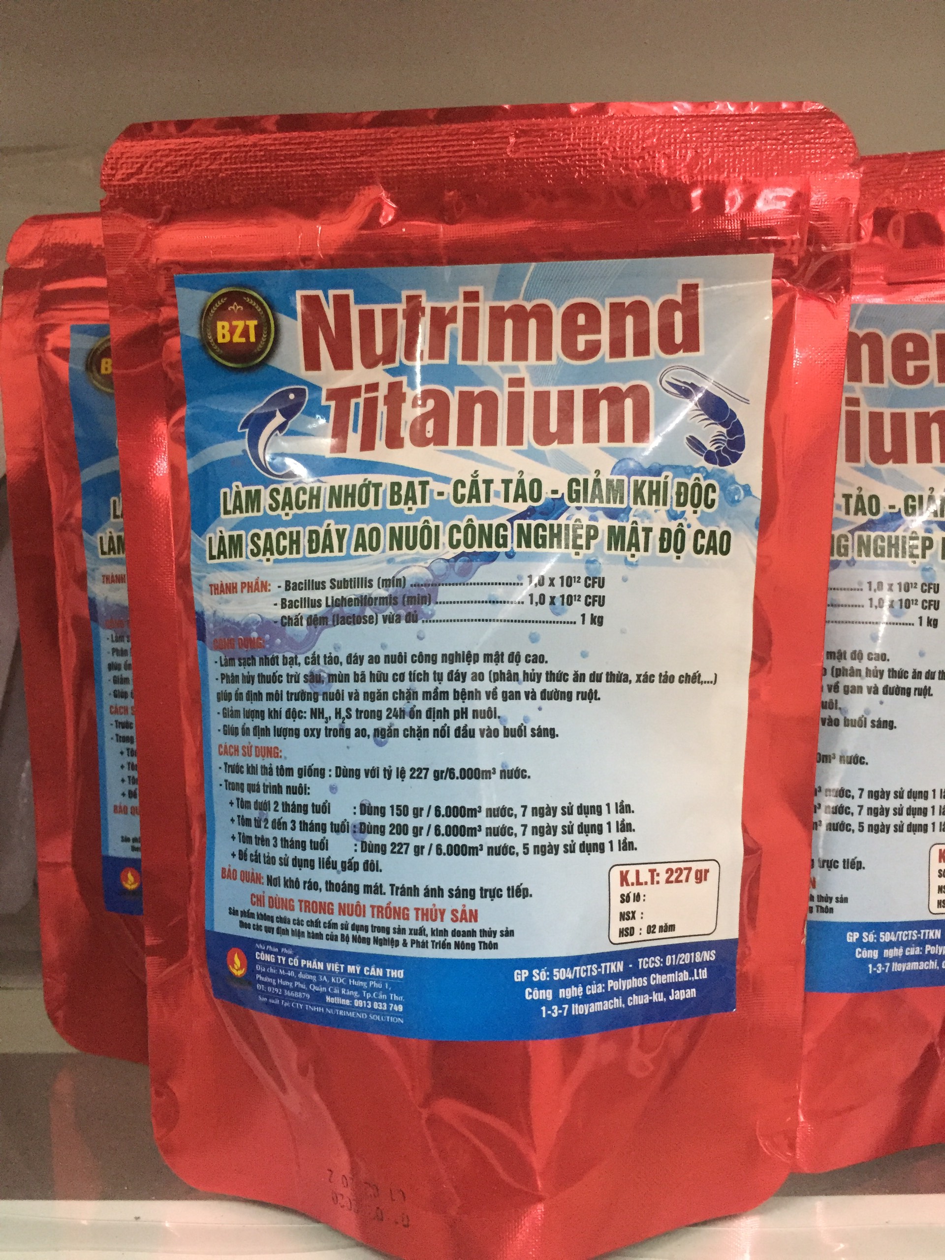 VI SINH XỬ LÝ KHÍ ĐỘC NUTRIMEND TITANIUM