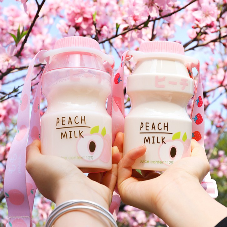 [HCM]Bình nhựa đựng nước hình chai sữa xinh xắn có bán riêng dây đeo sản phẩm tốt chất lượng và độ bền cao cam kết hàng đúng như hình ảnh