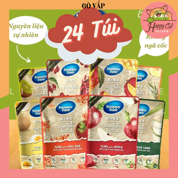 Pate snappy tom trái cây cho mèo