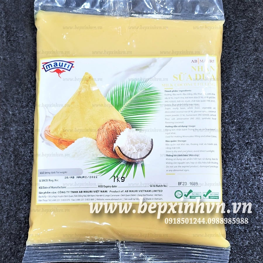 Nhân trung thu Sữa Dừa Mauri 1kg