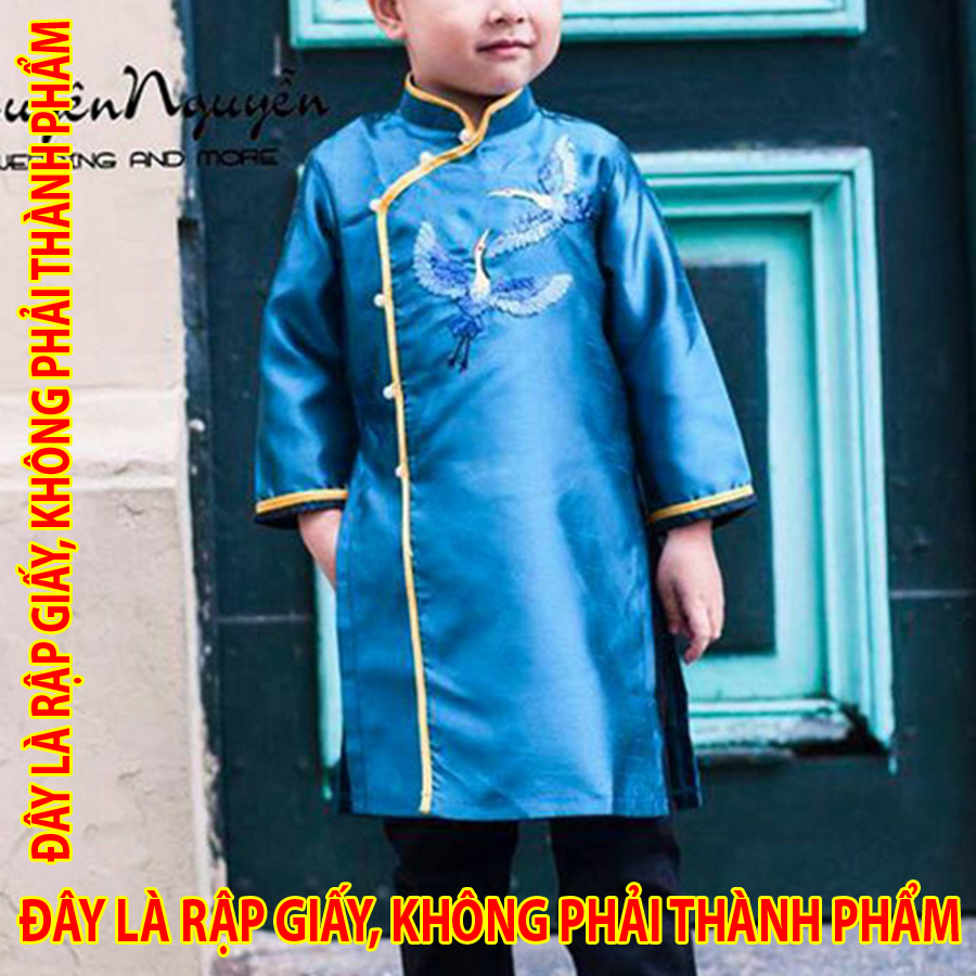 Rập giấy tc003 - áo dài bé trai