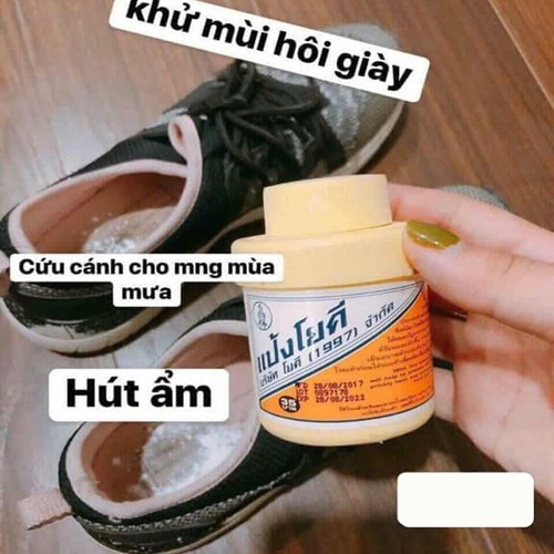 Phấn khử mùi hôi chân yoki powder thái lan