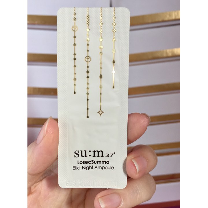 10 gói tinh chất vàng Su:m 37 đêm Sum losec Summa Elixir Night ampoule