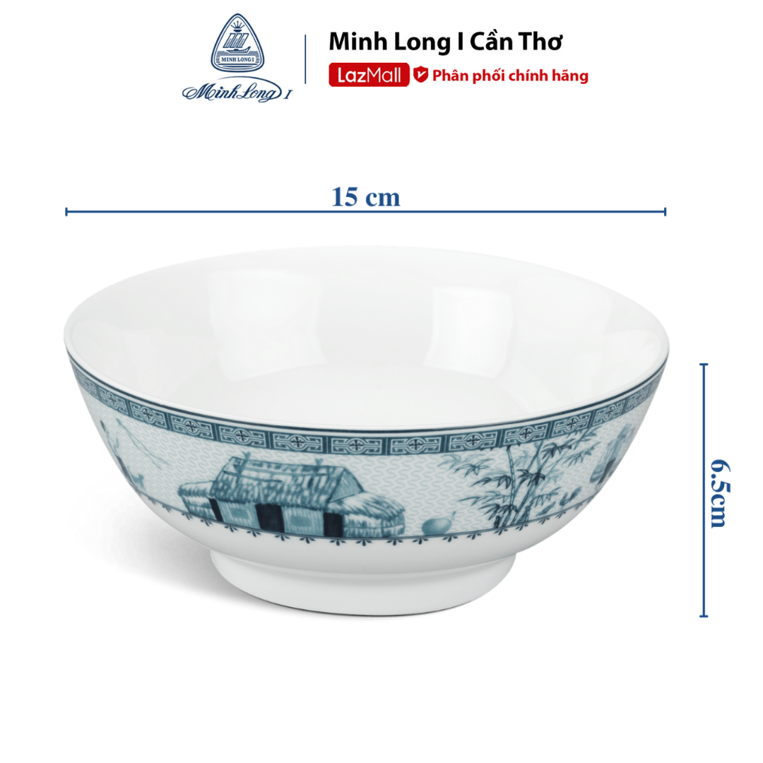 Tô Thấp Minh Long 15 - 18 - 20cm Jasmine Thôn Dã Hàng Đẹp Cao Cấp Dùng Để Ăn Cơm Trong Gia Đình, Đãi Khách, Qùa Tặng Ý Nghĩa Cho Người Thân, Bạn bè