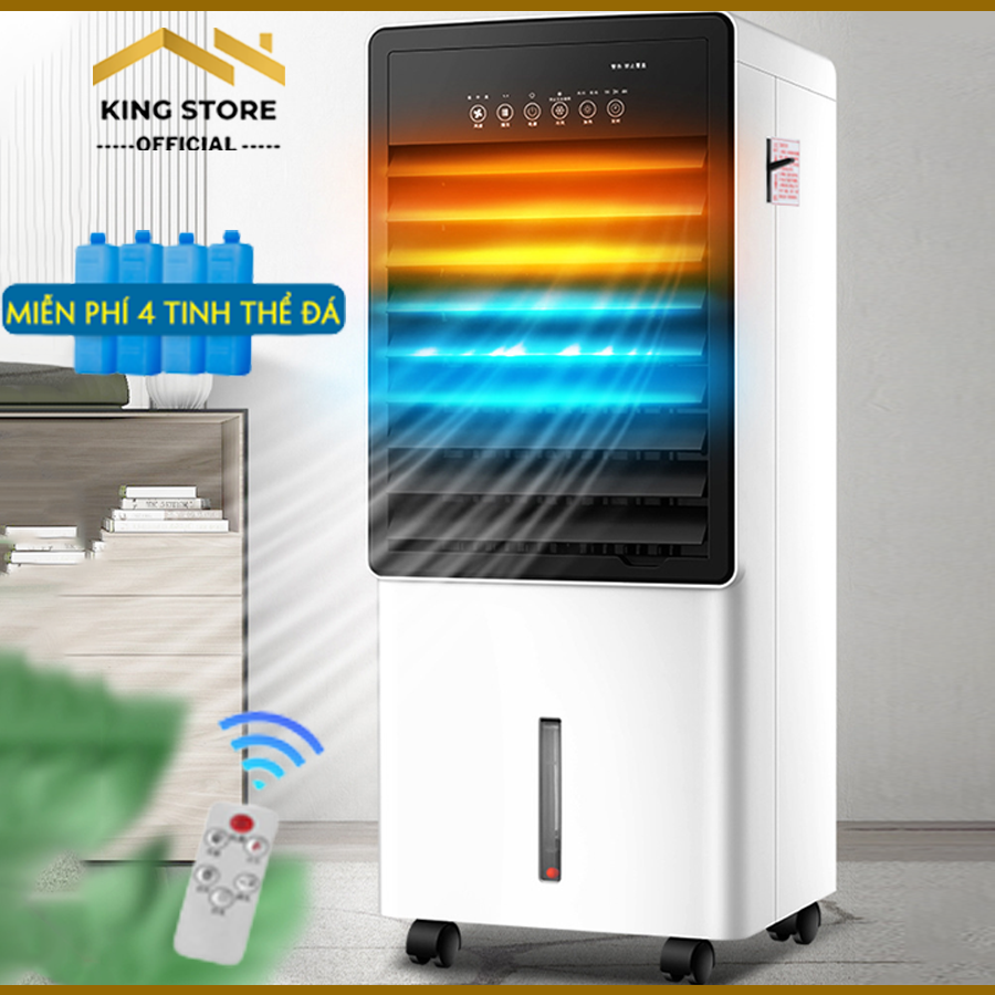 Quạt điều hòa hơi nước, Quạt điều hòa kiêm quạt sưởi cao cấp chính hãng CAMEL có điều khiển đi kèm, công suất sưởi 2000W, công suất làm mát 75W - Bảo Hành 12 Tháng
