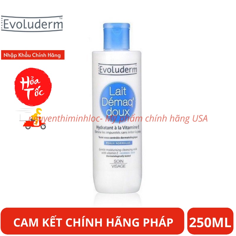 Sữa tẩy trang evoluderm - gentle make-up remover