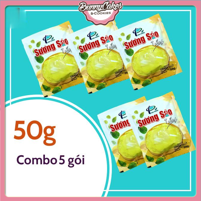Combo 05 gói bột sương sáo trắng 50g