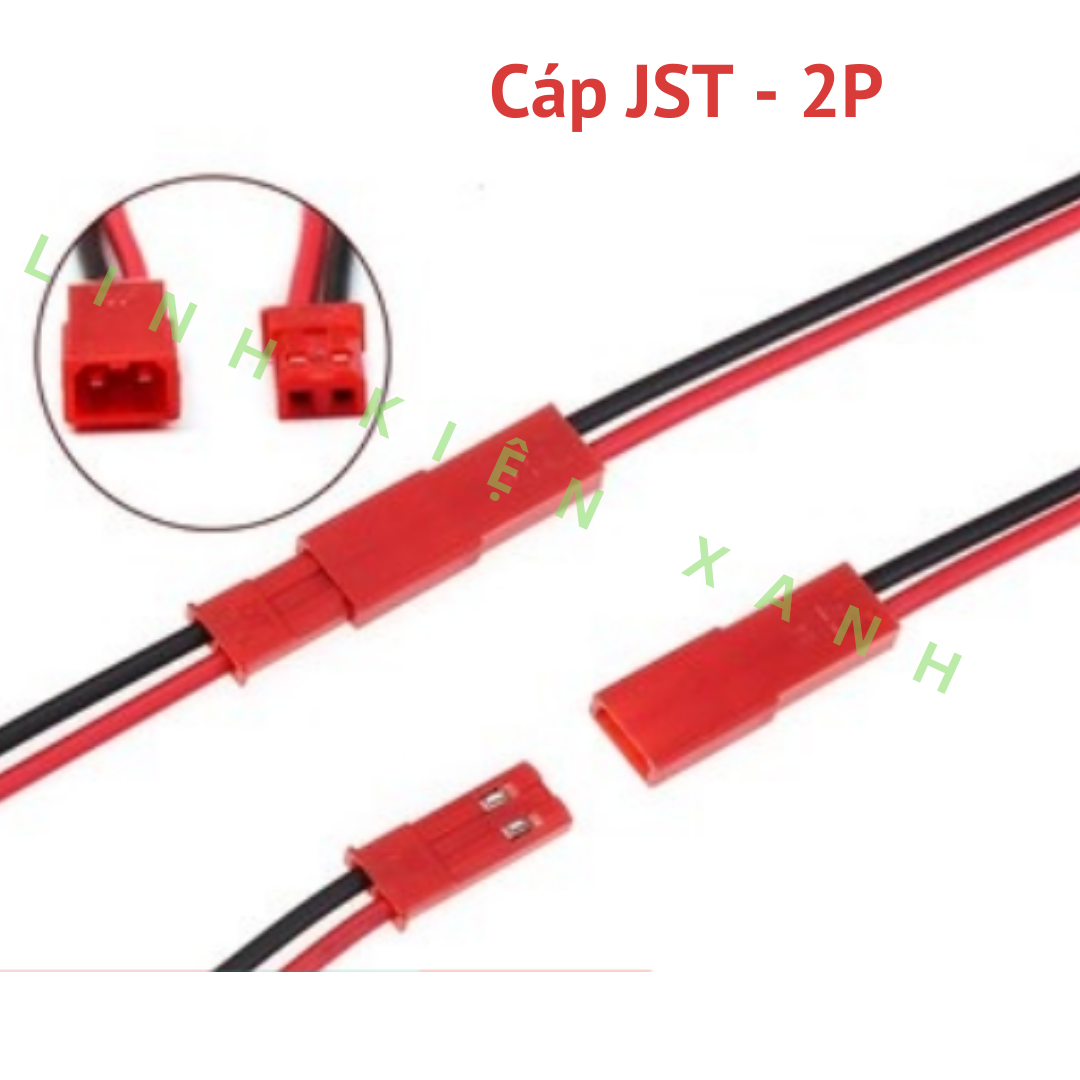 Cặp jack kết nối syp/jst-2p 2 pin 10cm