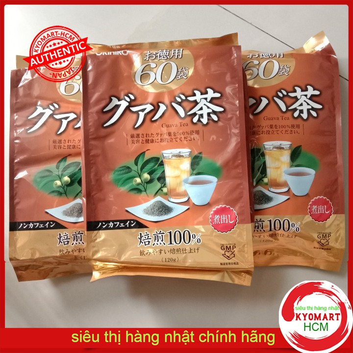 Trà ổi giảm cân orihiro guava tea nhật bản 60 gói