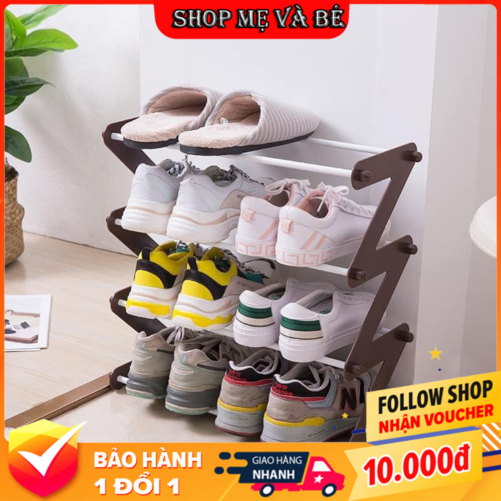 Kệ để đồ hiện đại - thiết kế 4 tầng hình chữ z - để đồ trong gia đình sách vở, giày, dép ,...