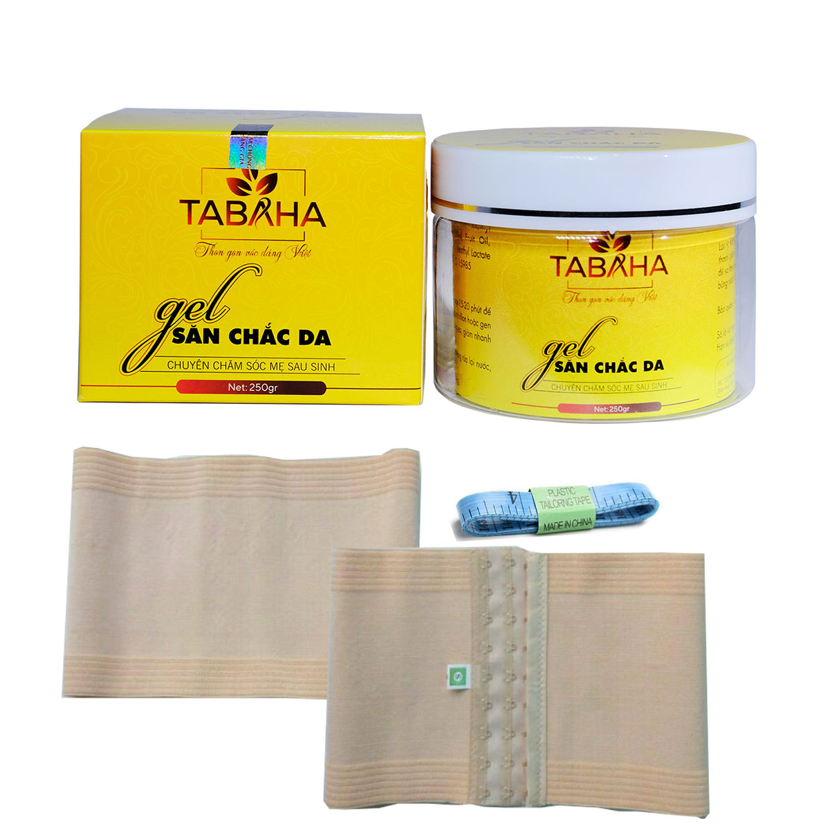 [HCM]Kem tan mỡ cho mẹ sau sinh Tabaha 250g tặng Nịt bụng và Thước dây