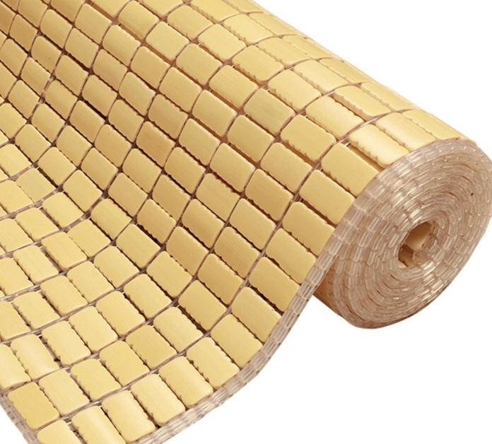 Chiếu trúc hạt nhỏ không viền màu vàng nhạt