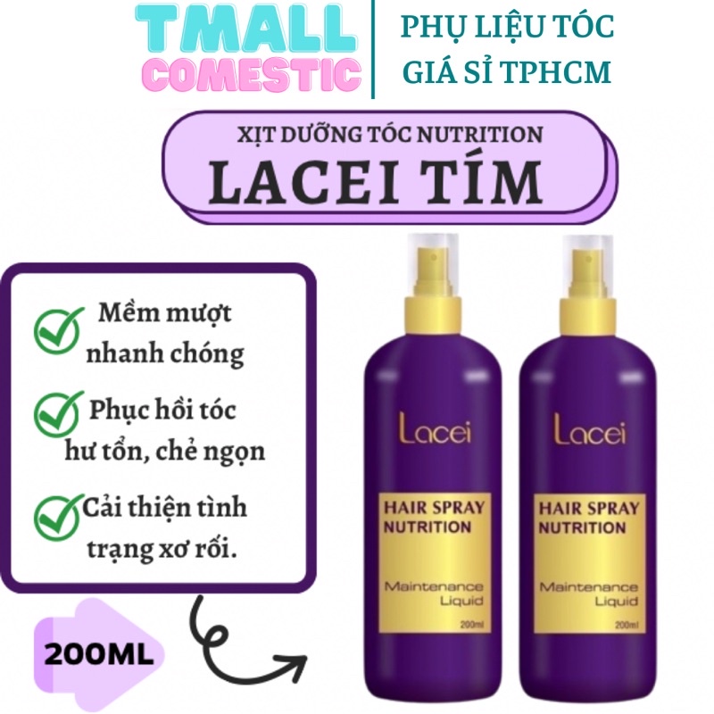Nước xịt dưỡng tóc lacei nutrition tím 200ml