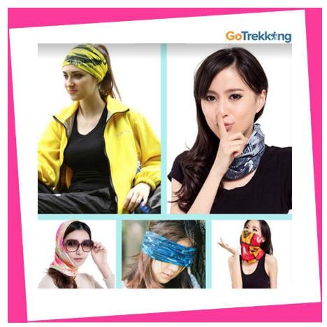 [HCM]Khăn đa năng đi phượt làm khẩu trang quấn tóc khăn cổ sành điệu nhiều màu đồ du lịch