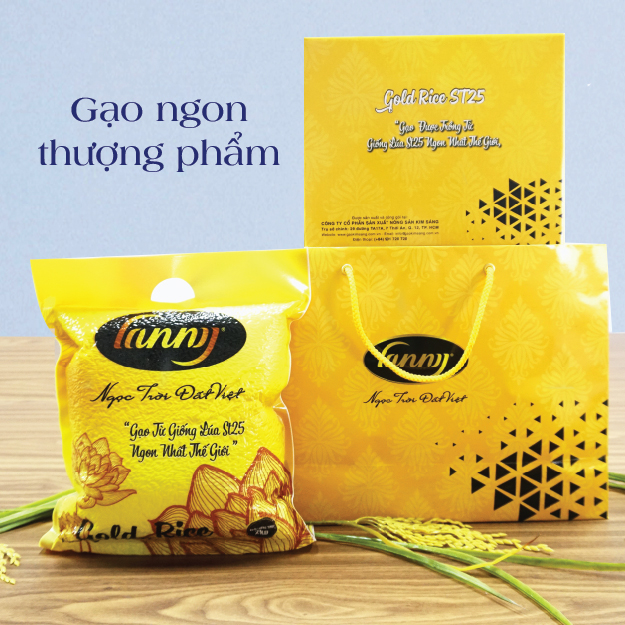 HỘP GẠO ST25 - HỘP 2KG - DẺO, THƠM NGON, ĐẬM ĐÀ
