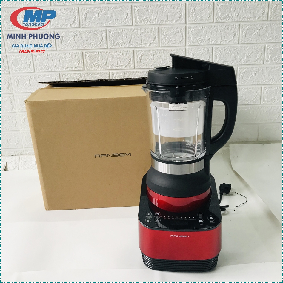 Máy làm sữa hạt Ranbem 735I Mới 2020 Tiếng Việt Bảo hành 12 Tháng Nắp INOX