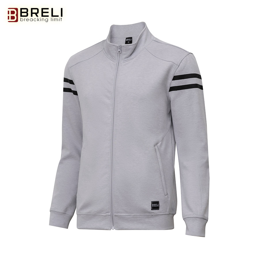 Áo khoác nỉ thể thao nam breli - ban2249-lgr