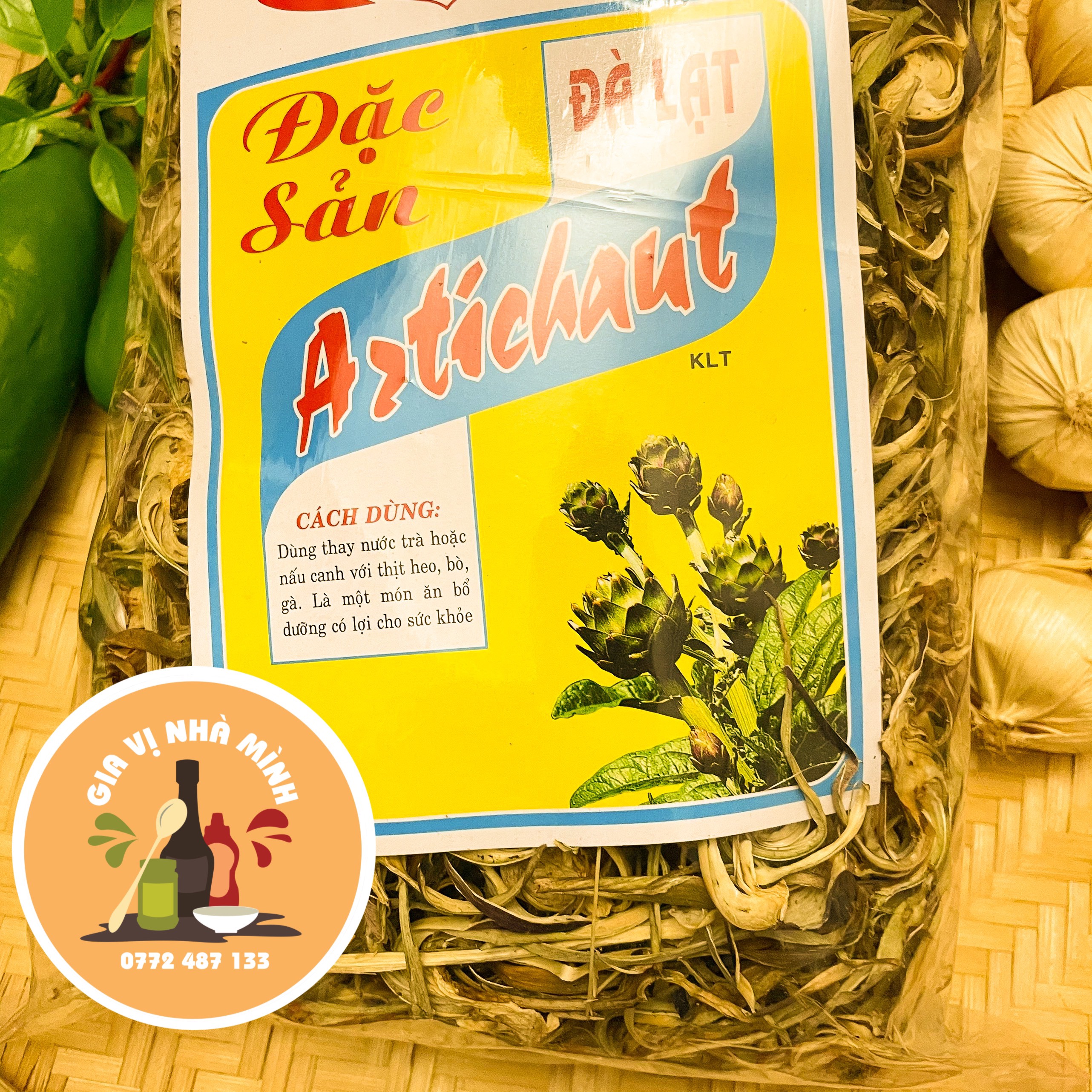 Bông atiso khô đà lạt -100gr-500gr