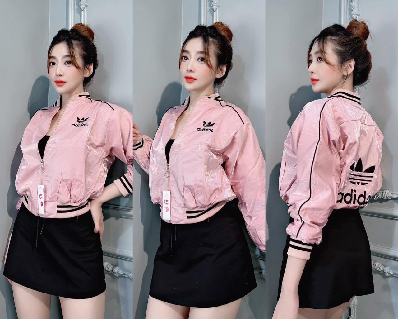 Áo Khoác Nữ Chất Liệu Phi Xà Cừ Áo Khoác Chống Nắng Phom Chuẩn Thêu Cá Tính Hàng Mới 100%