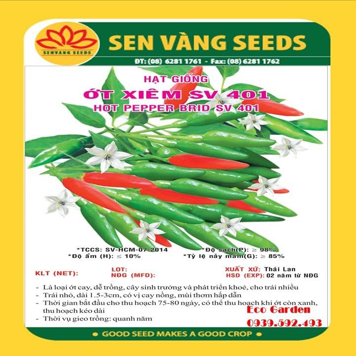 HẠT GIỐNG ỚT XIÊM SV 401 - gói 0.2Gr 01